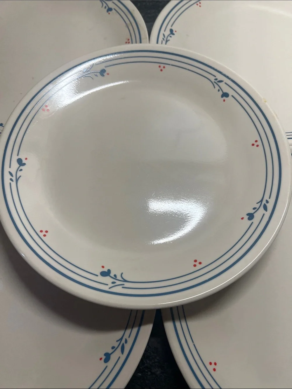 Vintage Corelle bread and butter Plates - Country Violets Set of 5
